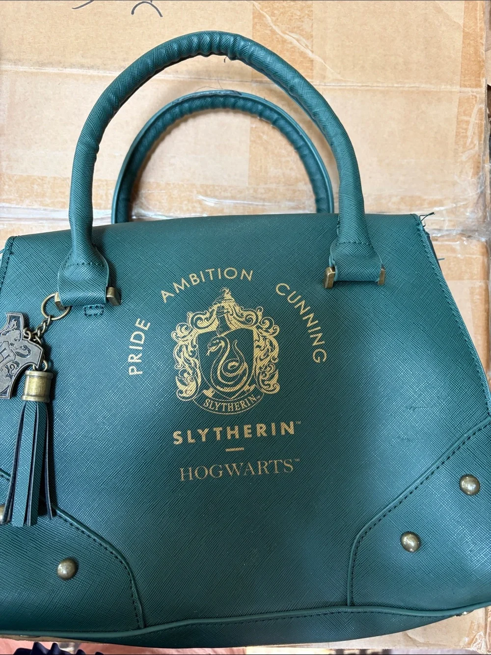 Green Hogwarts Tote Bag - Crest